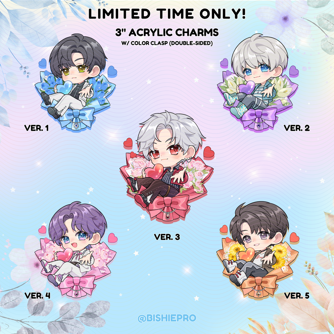 Flower Bouquet Acrylic Charms (Limited Time Only!)