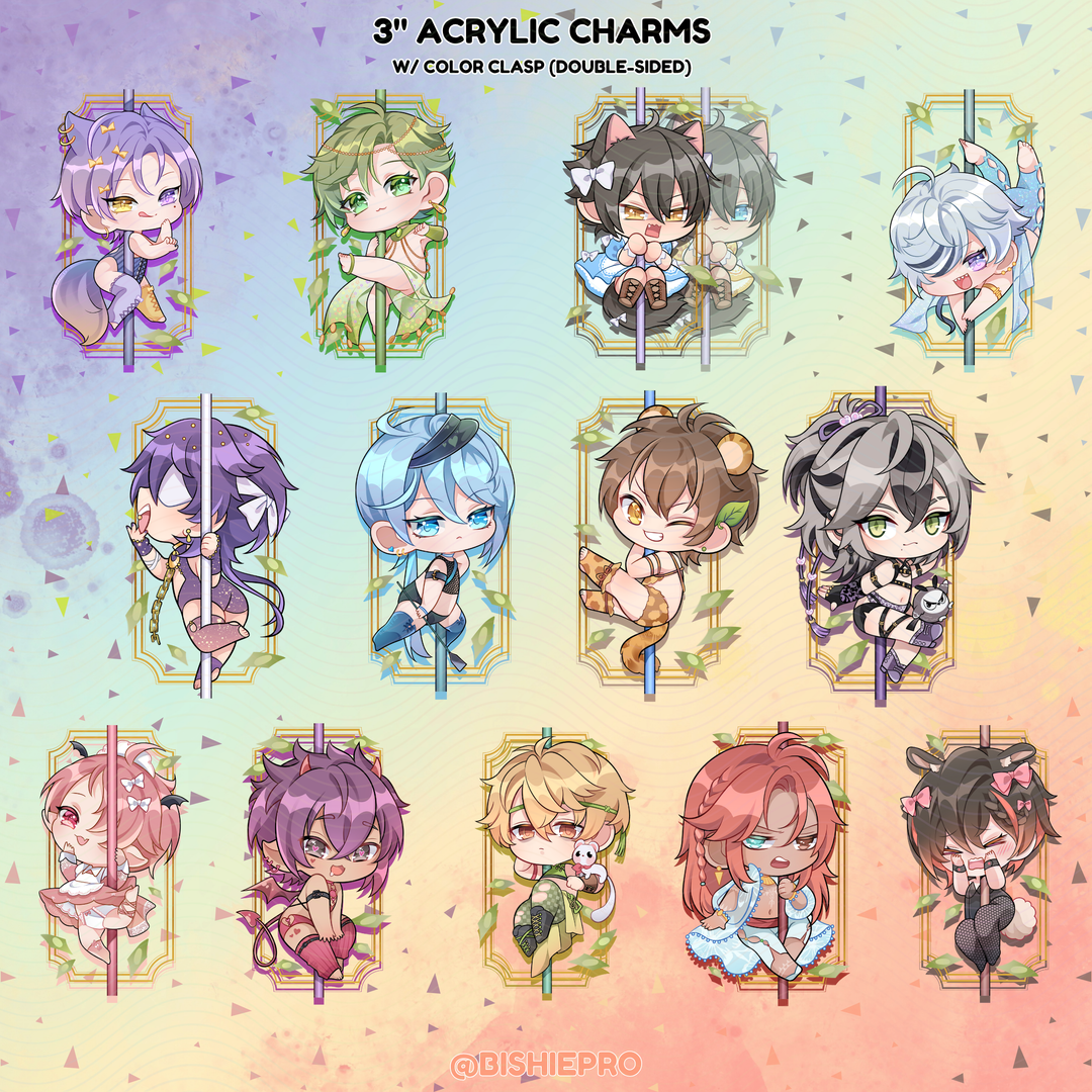 Night Dancers Acrylic Charms