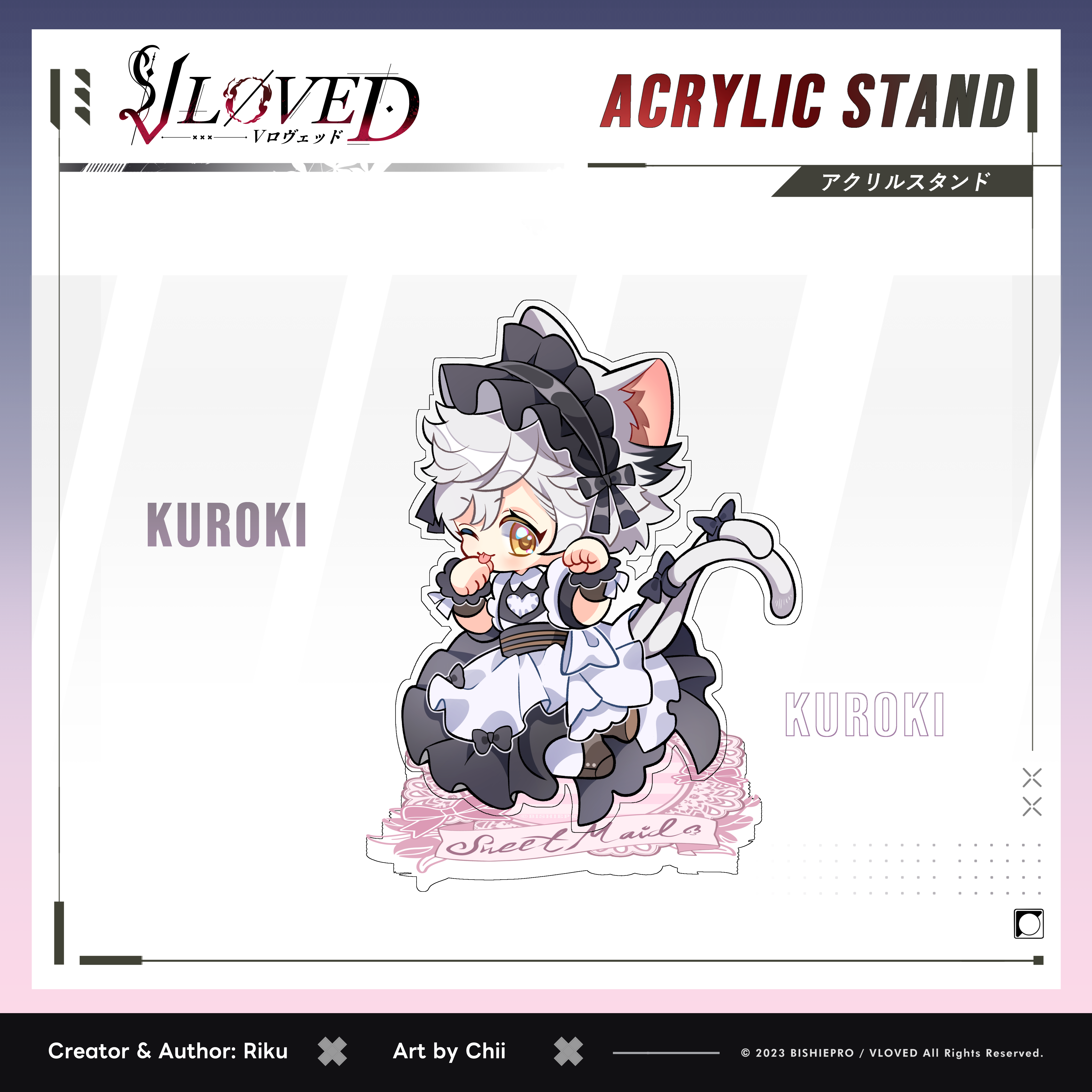 VLOVED "Shiroki & Kuroki Chibi Maid Day" Acrylic Stands