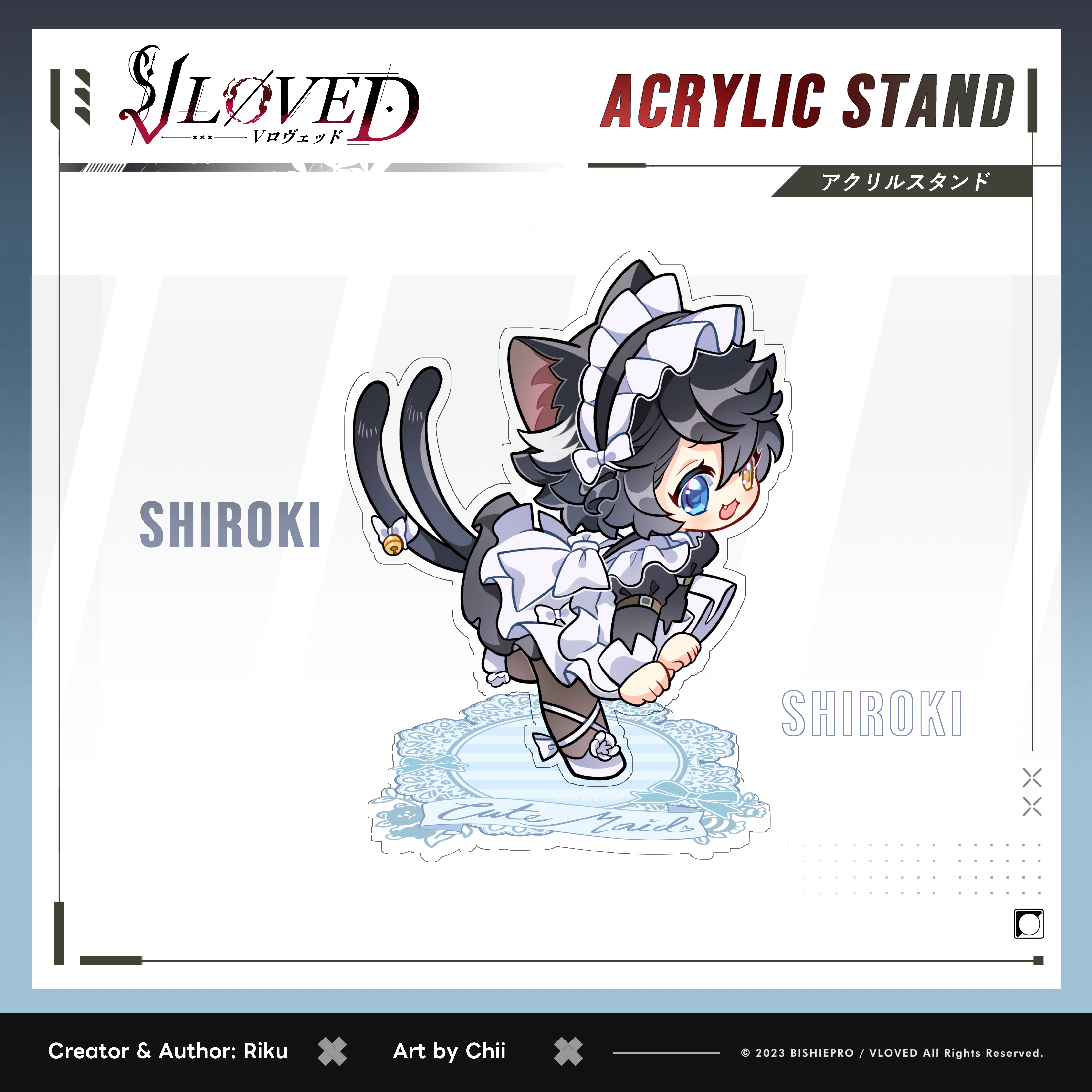 VLOVED "Shiroki & Kuroki Chibi Maid Day" Acrylic Stands