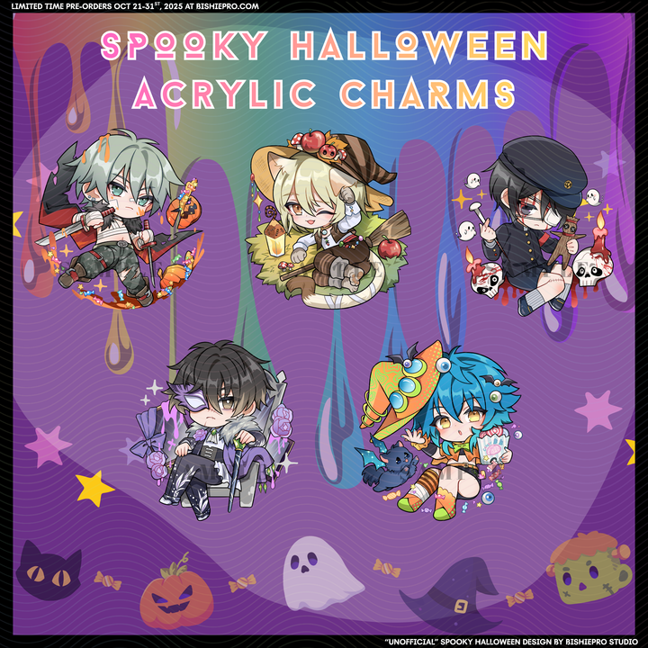 Spooky Halloween Acrylic Charms