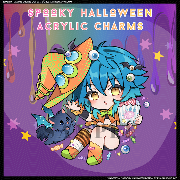 Spooky Halloween Acrylic Charms