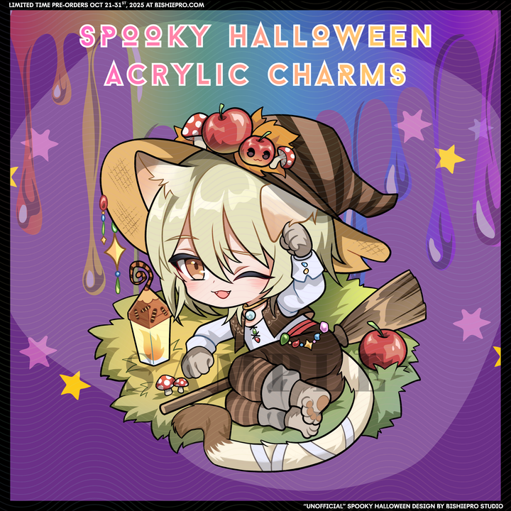 Spooky Halloween Acrylic Charms