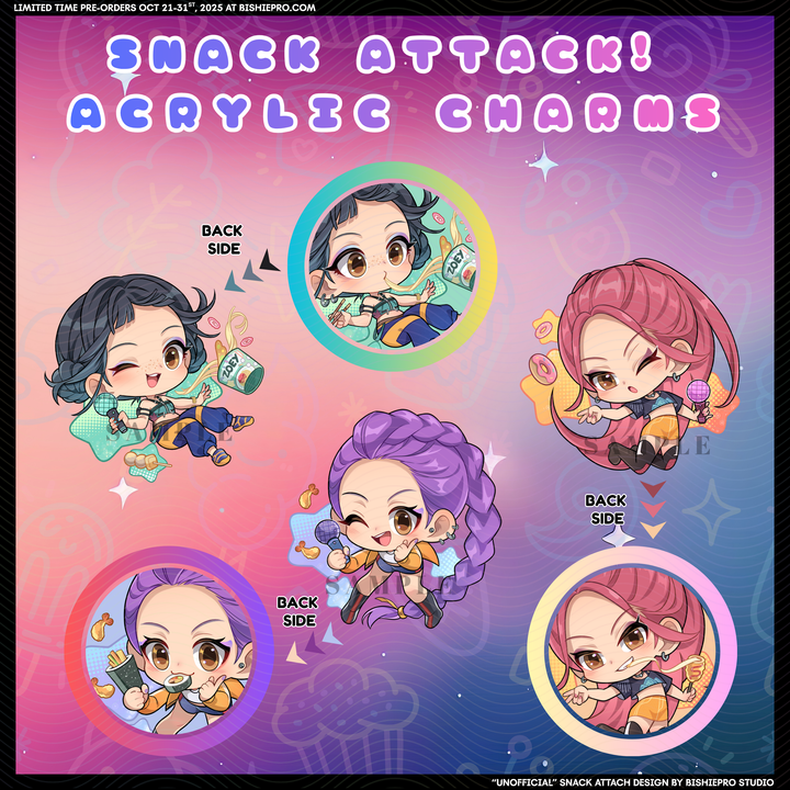 Snack Attack! Acrylic Charms