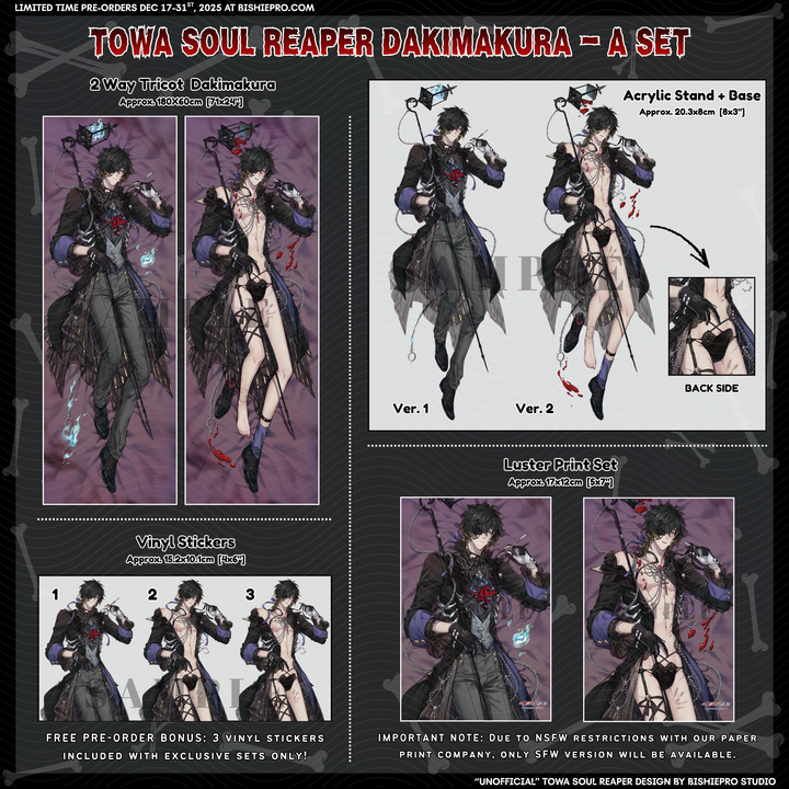 Soul Reaper Exclusive 180x60cm Bundle Set (2nd Reservation)