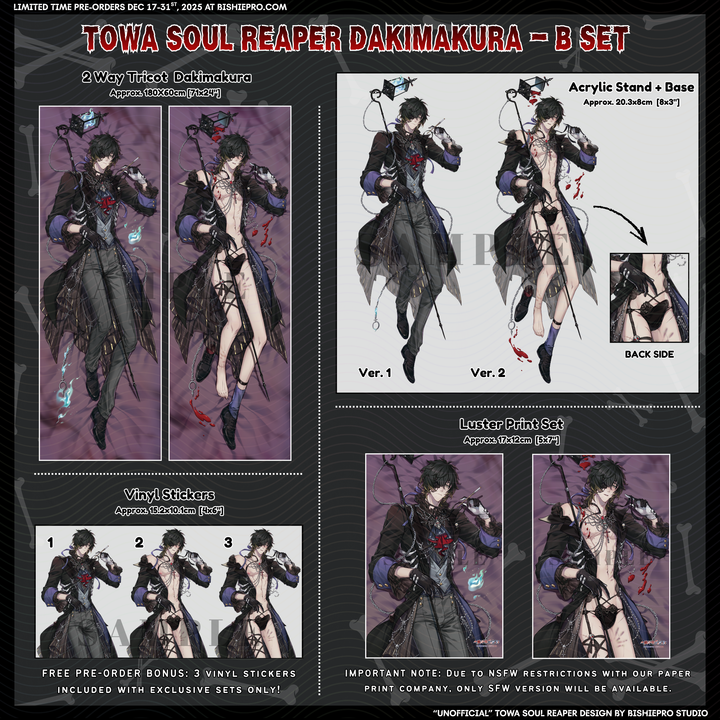 Soul Reaper Exclusive 180x60cm Bundle Set (2nd Reservation)