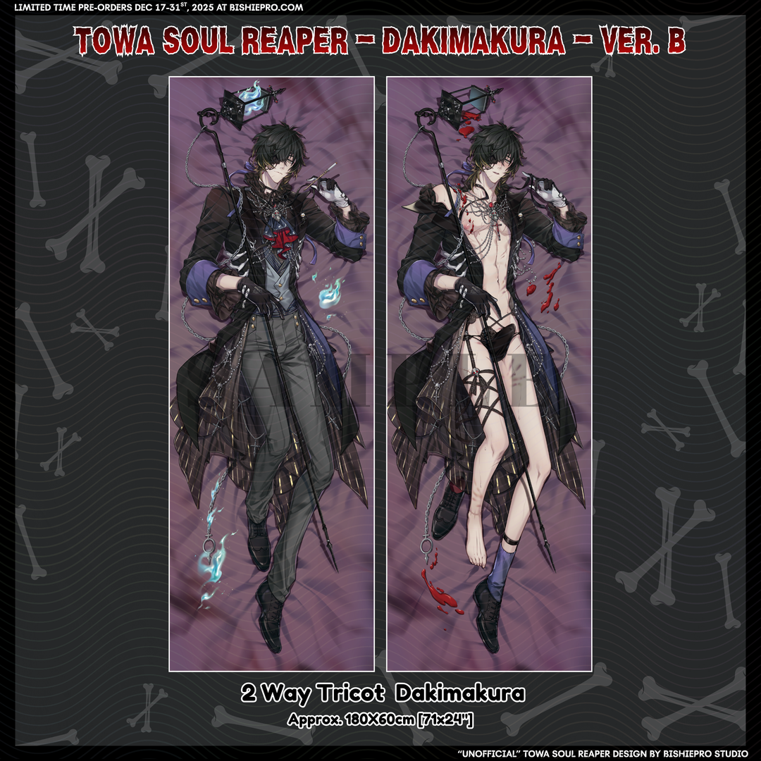 Soul Reaper 180x60cm Dakimakura (2nd Reservation)