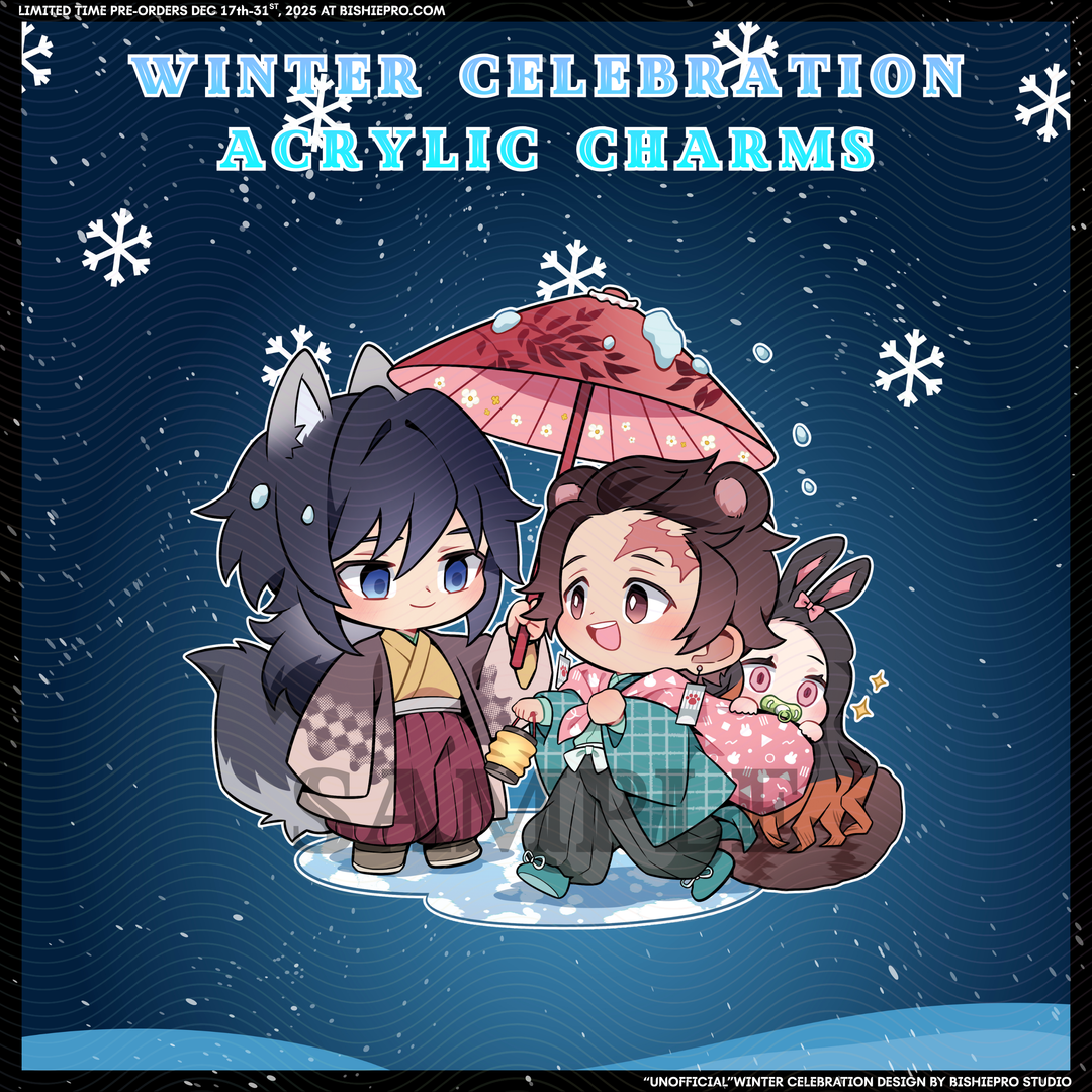 Winter Celebration Acrylic Charms