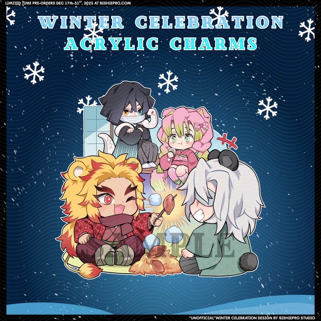 Winter Celebration Acrylic Charms
