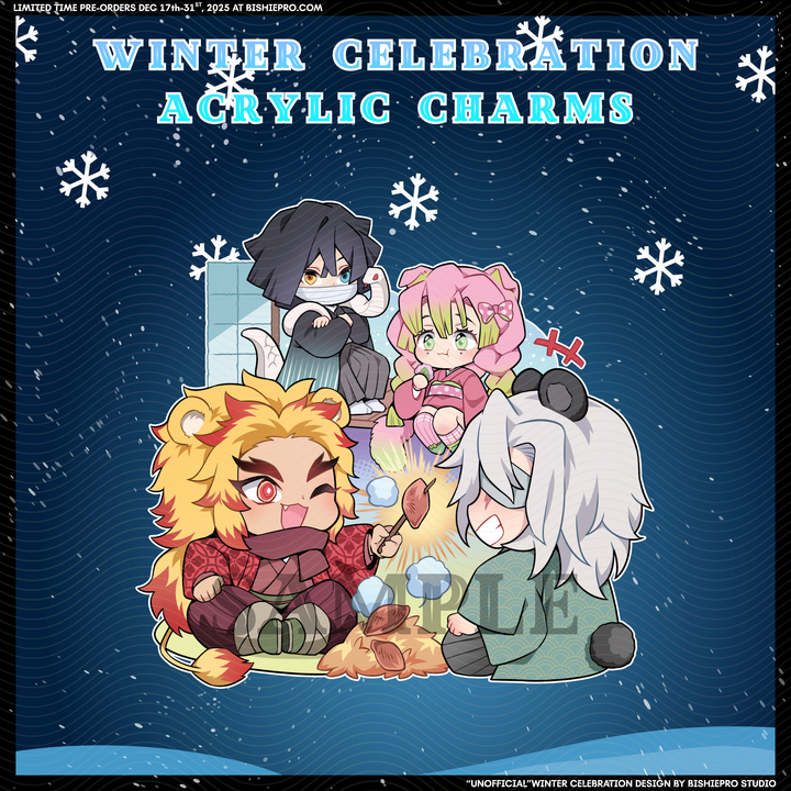 Winter Celebration Acrylic Charms