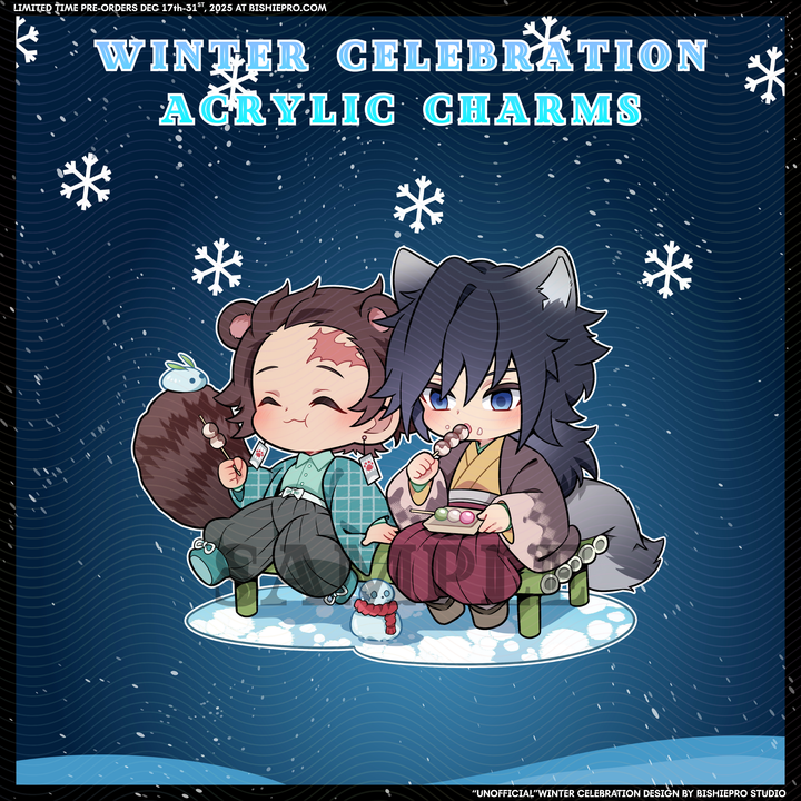 Winter Celebration Acrylic Charms