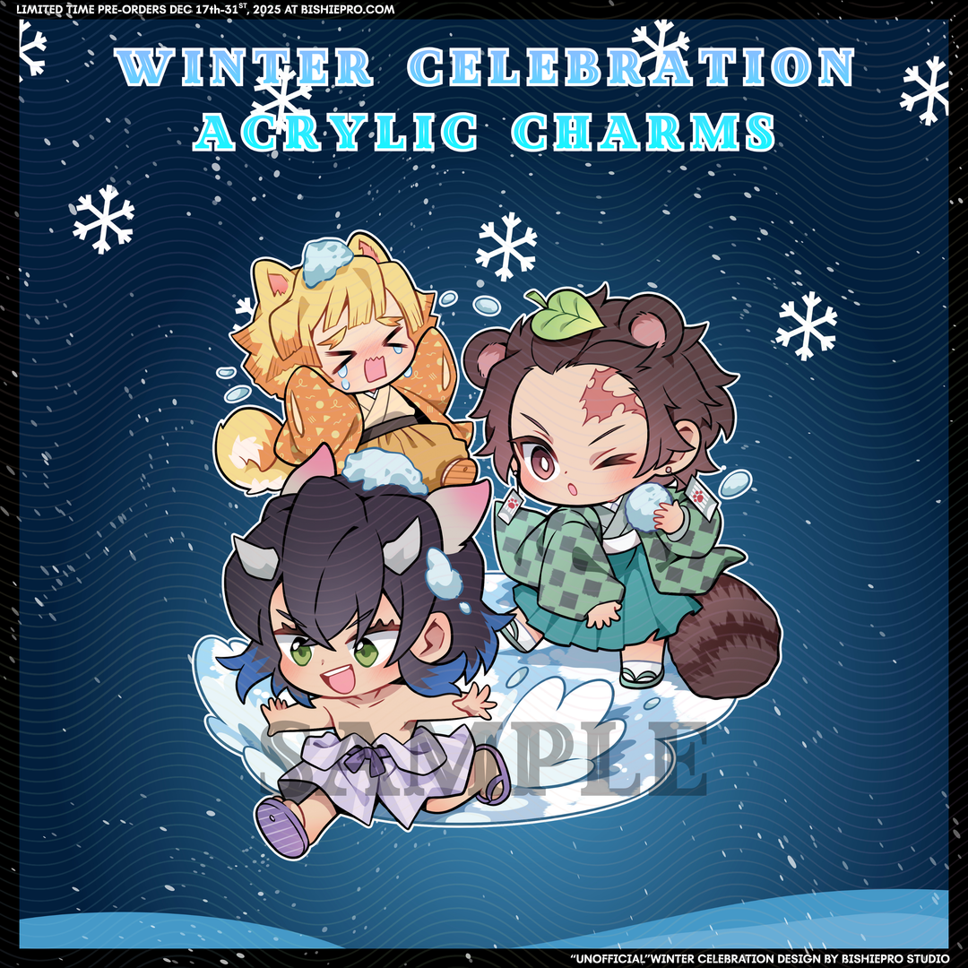 Winter Celebration Acrylic Charms