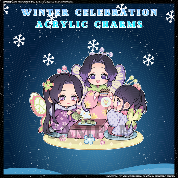 Winter Celebration Acrylic Charms